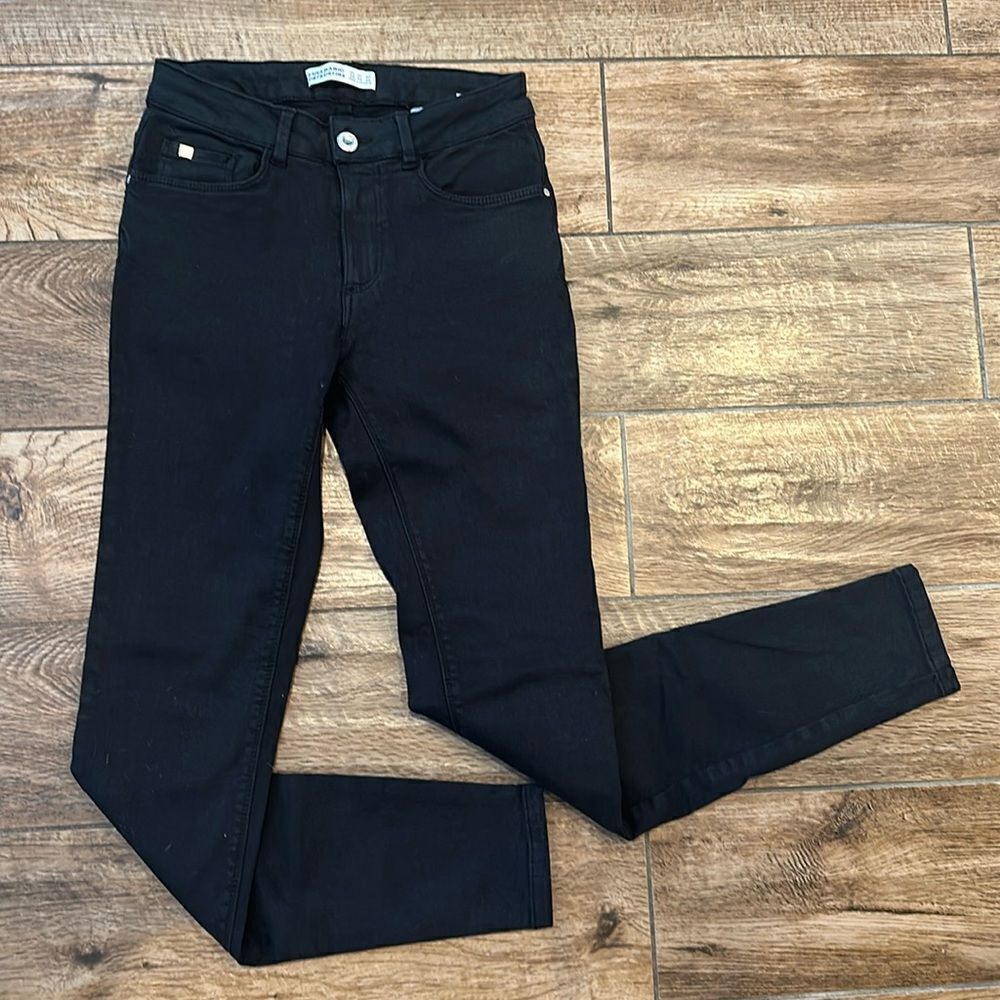 👖 Zara Basic Z 1975 Denim - Size 2 (Black, 27-inch Inseam)
